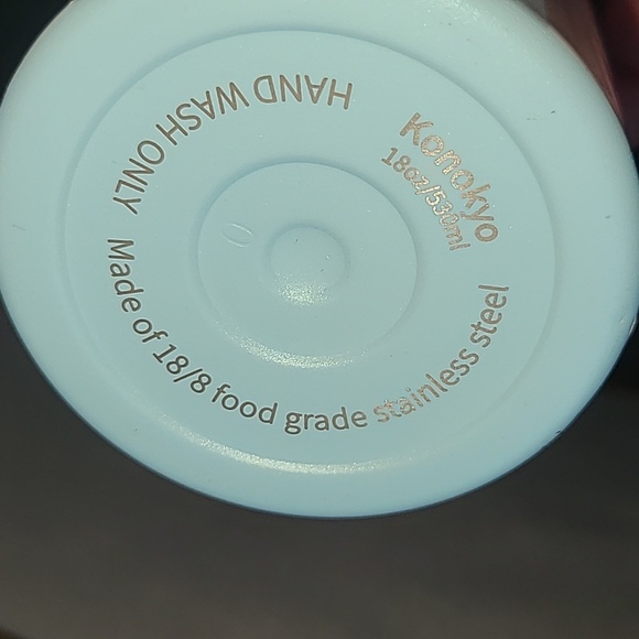 Blue and White Checkered Insulated Water Bottle - Picture 5 of 6